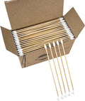 Eyxformula 200/400 Pcs Gun Cleaning Swabs with Double Pointed Tips, 6 Inch Sturdy Bamboo Sticks, Lint Free Long Cotton Swabs for Firearm Maintenance, Precision Cleaning Pistol, Rifle, Handgun, Shotgun