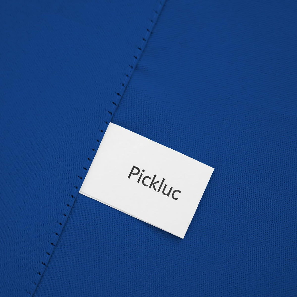Pickluc Cafe Curtain (Half Window Tier Curtain) 30 Inches Long, Rod Pocket Kitchen Curtain, Short Blackout Curtain for Small Window, 2 Panels, 30" Wide and 30" Length, Blue