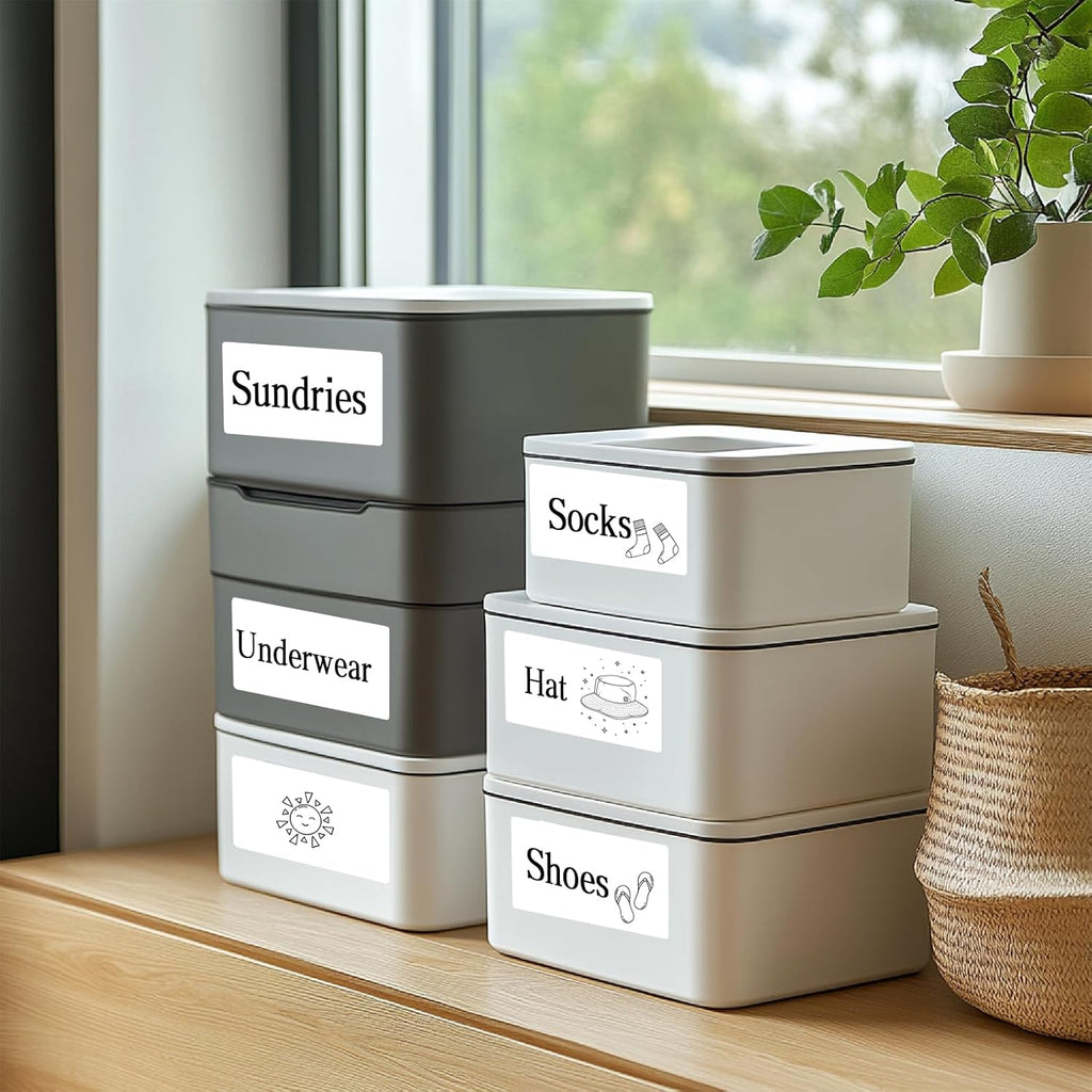 3×5 Inch White Removable Thermal Labels,Waterproof Thermal Label,240 Sheets per Roll with Perforated Lines