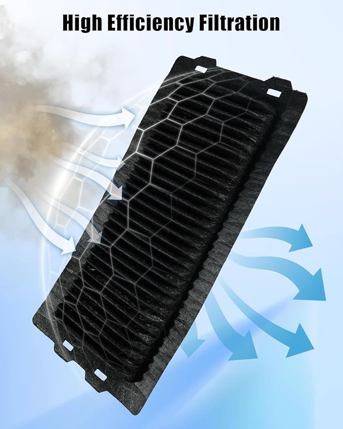 2Pcs Battery Cooling Intake Filter Fit for Toyota Tundra Hybrid 2022 2023 2024 2025 Replace G92DH-15010 G92DH15010