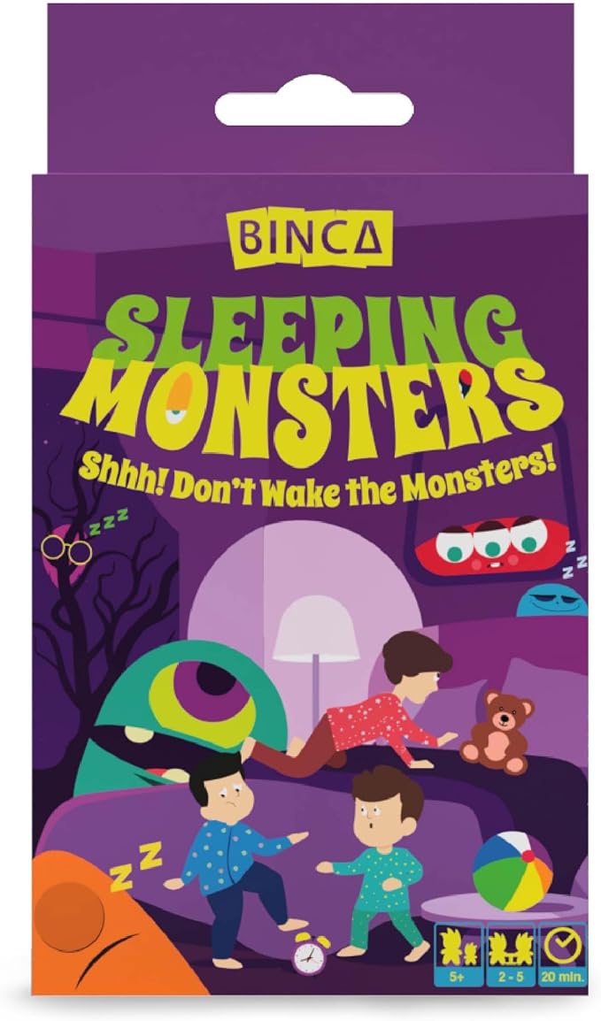 Halloween Card Game - Sleeping Monsters, Sneakiest Strategy & Suspense Game for Kids, Teens & Adults, Fun for Family Game Night, Educational for Ages 5 & Up, 2-5 Players