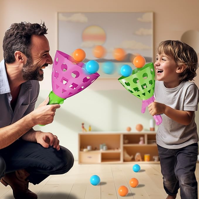 Bennol Outdoor Game Toys for Kids Boys with 20 Balls, Pop Pass Catch Ball Game Outside Toys Gifts for 3 4 5 6 7 8+ Year Old Boys Kids, Outside Outdoor Gifts for Ages 3-5 4-8