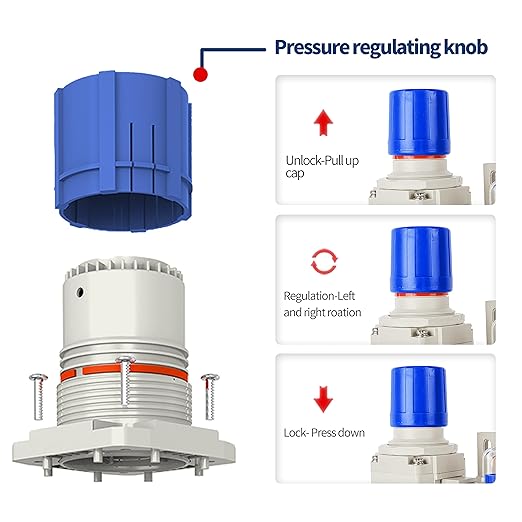 BLCH 1/2" NPT Air Compressor Filter - Air Pressure Regulator Filter Combo,Compressed Air Dryer AW4000-04 Semi-Auto Drain Poly Bowl Gauge 0-160 PSI 5μm