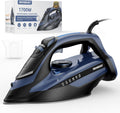 Steam Iron for Clothes Fast Heating, 1700W Iron Precision with Thermostat Dial, Ceramic Soleplate, Auto shutoff, Burst Steam, Self-Cleaning, 15.21oz Water Tank Ironing Clothes for Home, Blue