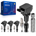 KAX Set of 4 UF764 Coils Pack & Iridium Spark Plugs w/Tool for Hyundai Sonata 2015-2019, Sportage 2017-2022, Optima 2016-2020, S