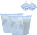 2 Pcs Special Zoning laundry bag for delicates with handles mesh laundry bags washing machine laundry totes travel storage and sorting bag(Blue2)