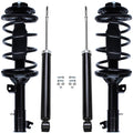 Detroit Axle - 4pc Struts Shocks for 01-06 Hyundai Santa Fe, 2 Front Struts w/Coil Spring 2 Rear Shock Absorbers Assembly 2001 2
