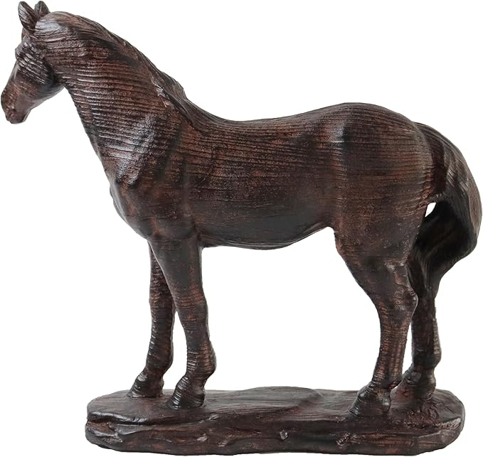 Hymmah Hourse Statue Home Decor Rustic Home Decorations for Living Room, Boho Sculpture Resin Animal Collectible Figurines for Indoor Decor