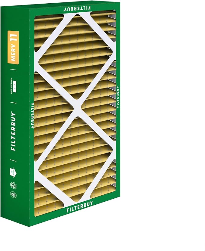 Filterbuy 16x26x5 Air Filter MERV 11 Superior Pet & Allergy Defense (4-Pack), Pleated HVAC AC Furnace Filters for Electro-Air, Emerson, White Rodgers, and More (Actual Size: 16.00 x 25.75 x 4.88)