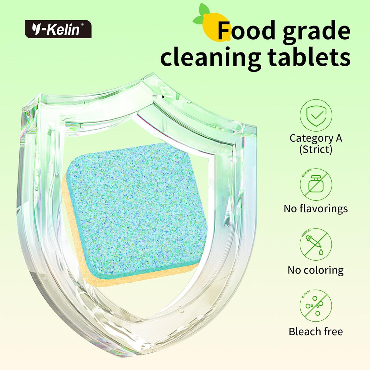 Dishwasher Cleaner and Deodorizer Tablets 24 Pack - 1 Year Supply Deeply Removes Dirt With Odor Eliminating, Dishwasher Cleaner Tablets Naturally Removes Scale Andblockage From Pipes