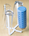 Kitchen Stand Holder, Plastic Bag Drying Rack, Multifunctional Countertop Cups Bottles Drying Rack for Plastic Bags, Bottles and Cups, Shelf Trash Bag
