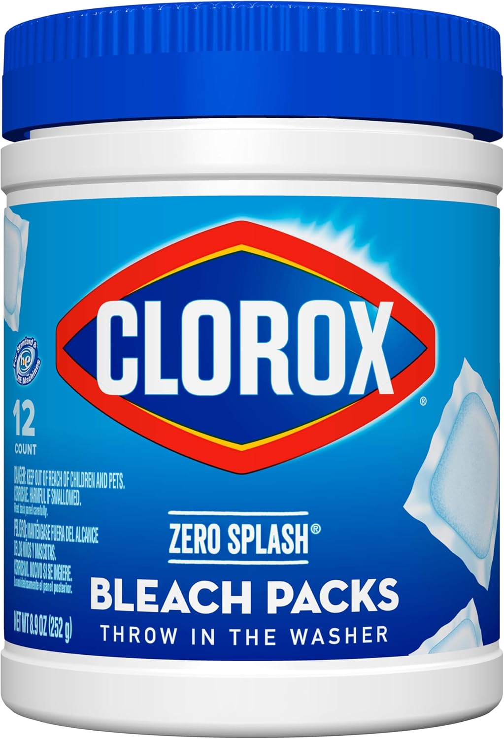 Clorox Control Bleach Packs Regular Laundry Packs, 12 Count