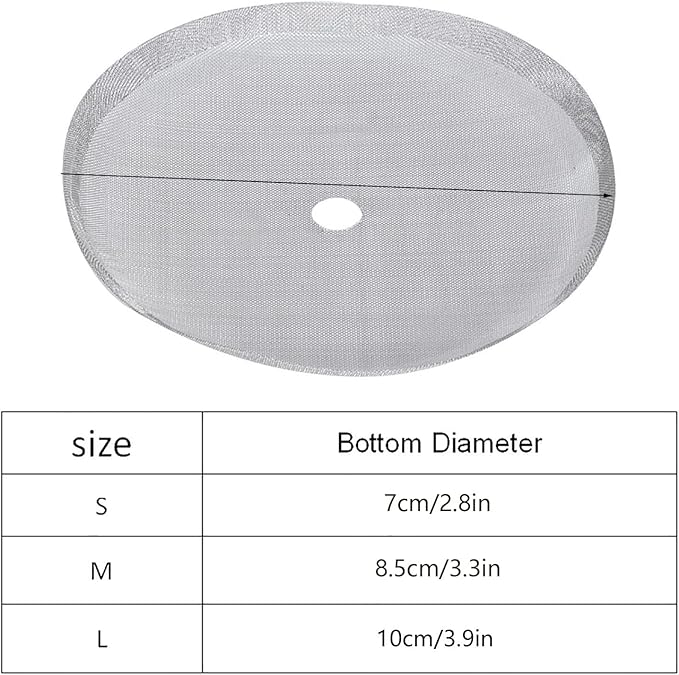 5Pcs Stainless Steel Coffee Mesh Filter, Portable Reusable Cofffe Pot Mesh Filter Coffee Making Tool Mesh Accessory