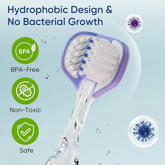 EASICUTI Soft Toddler Toothbrushes, Efficient 3 Sided Toothbrush, Baby Toothbrush 12 Months and up, Infant Tooth brush, Toddler Training Tooth brush for Ages 1-8 Years, Cleans All Sides-8 Pack, Patent