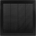 Vent Systems 10" x 10" Inch (Opening Dimensions) Plastic Black Soffit Vent Cover - Flat Square Air Vent Grille - Air Vent Deflector - HVAC 12" x 12" Inch (Overall Dimensions)