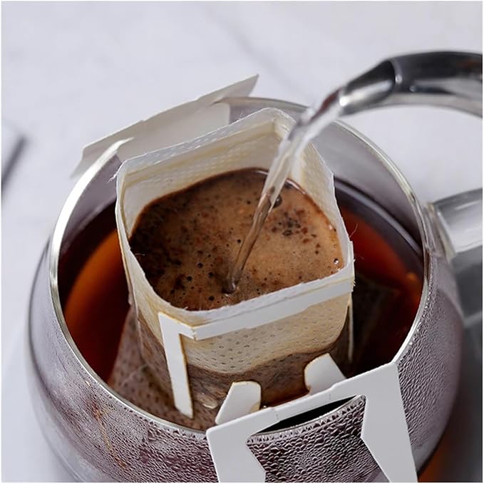 50/100 Pcs Coffee Filter Bags Disposable Drip Coffee Paper Pack Portable Hanging Ear Espresso Coffee Accessories Tea Tool(100Pcs)