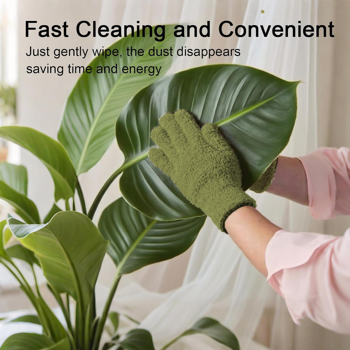 Microfiber Gloves For Plant Dusting