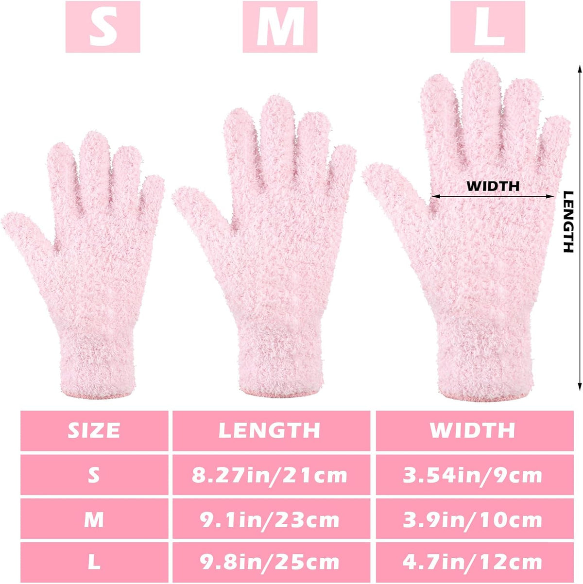 Patelai 3 Pairs Microfiber Plant Dusting Gloves Leaf Cleaning Gloves for Indoor Plants, Blinds, Furniture, House(Medium,Green Yellow, Water Blue, Pink)