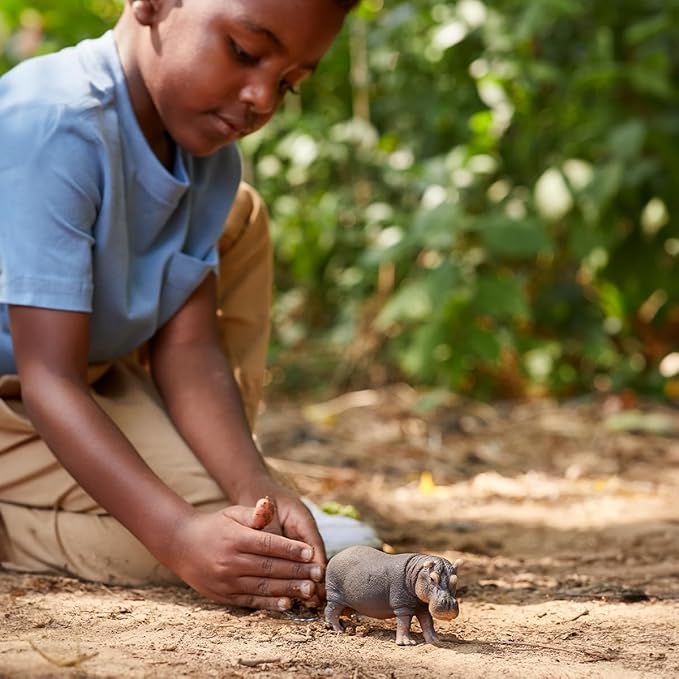 Schleich Wild Life Realistic Detailed Hippopotamus Figurine - Wild Hippo Figurine Toy for Play and Education, Highly Durable and Detailed, for Boys and Girls, Gift for Kids Ages 3+