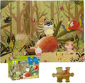 Jumbo Floor Puzzle for Kids, Large Jigsaw Puzzles 35 Piece for Kids Ages 3-5,Preschool Learning & Education Toys, Gifts for 4-8 Year Old Boys and Girls (Forest Animals 2)