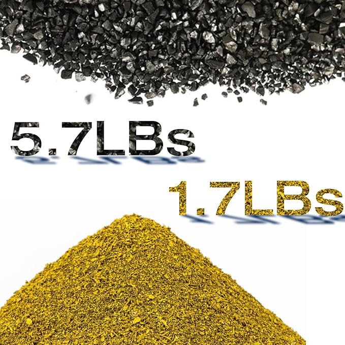 H&G Lifestyles KDF 55 Activated Granular Carbon Filter Media,Refill for RV Water Filter,Remove Heavy Metal Chlorine Odor Improve Water Taste,Water Filtration Replacement