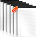 5" x 8" Note Pads 6 Pack of Legal Pads 30 Sheets Notepad College Ruled Small Writing Pads Perforated Pages Paper Pads 80GSM Heavyweight Paper Note Pads for Home, Office, or School