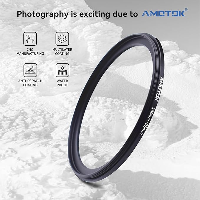 105mm Lens to 95mm Camera Lens Adapter,105mm to 95mm Filter Step-Down Ring Adapter Ring,Compatible All 95mm Filter Accessory