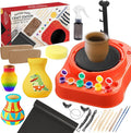 Insnug Pottery Wheel for Kids - Complete Pottery Kit for Beginners, Upgraded Sculpting Clay Tools, Air Dry Clay & Arts Supplies, Mini Pottery Wheel Crafts Kits for Kids Girls Boys Ages 8-12