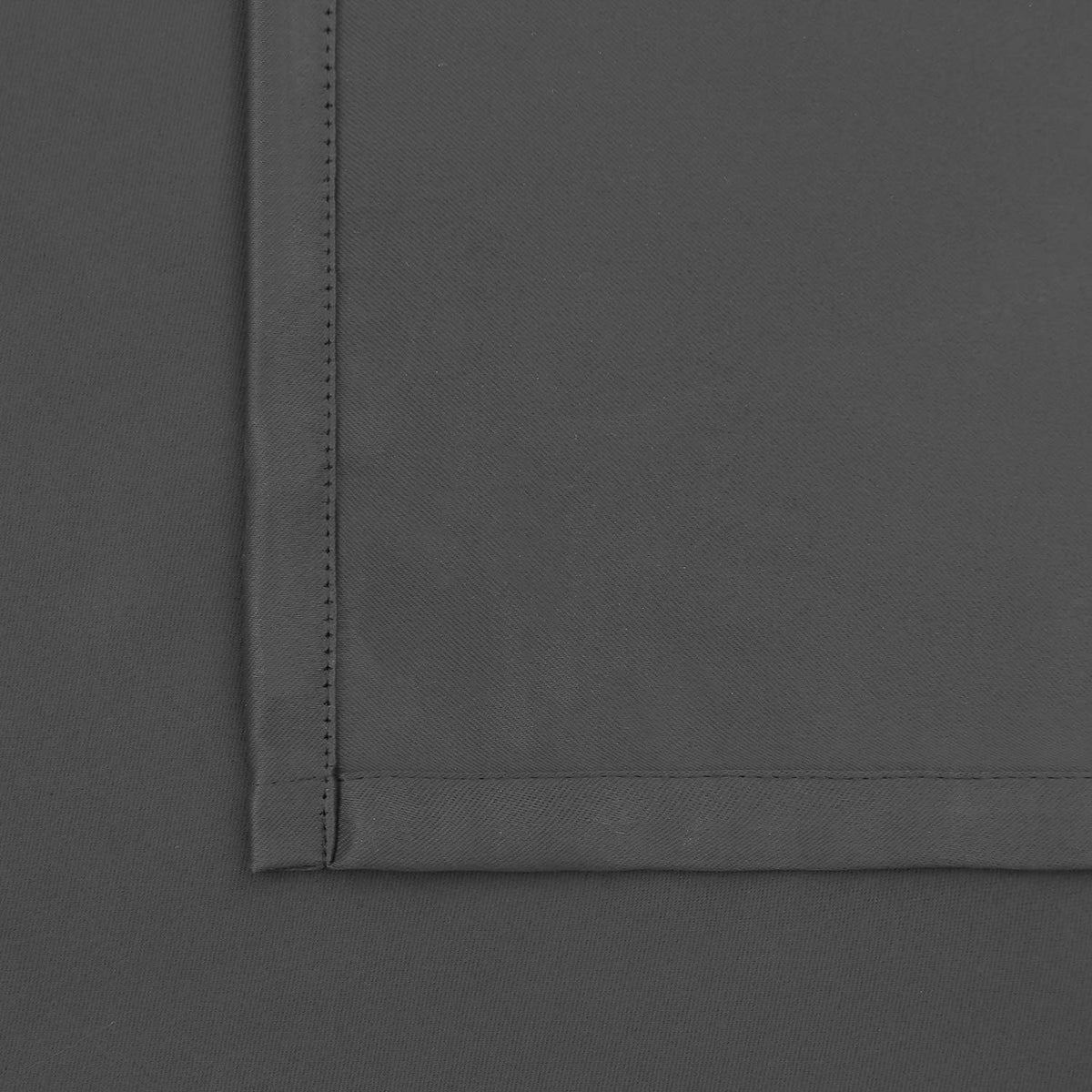 BGment Rod Pocket Blackout Curtains for Bedroom 72 Inch Long - Thermal Insulated Room Darkening Curtain for Living Room, 52 x 72 Inch, 2 Panels, Dark Grey