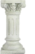 26" Tall Roman Column Pedestal Stand - Heavy Duty Magnesium Oxide Garden Pedestal for Statues, Weatherproof Outdoor Pillar for Sculptures – Sturdiness Plinth Base Statue Riser