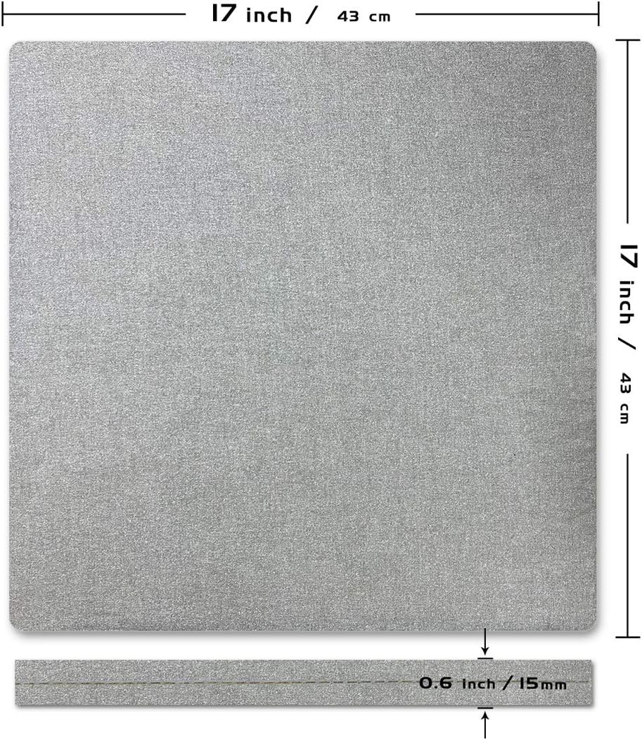 ReArt Heat Press Mat 17" x 17" for Cricut Easypress Both Sides Applicable - Mat for Heat Press Machines and HTV and Iron On Projects