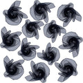 Dance Scarves 12 Pcs Juggling Scarves for Kids Play Silk Scarve for Babies Toddlers Children Movement Learning Education Musical Accessories Colorful Scarfs Magic Tricks Performance(Black)