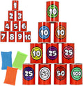 JOYIN 13 Pcs Carnival Party Bean Bag Toss Game, Sturdy Knockdown Can, Birthday Easter Party, Family, Best Outdoor and Indoor Games, Easter Egg Hunt for Classroom Gifts (Number Style)