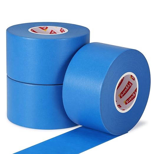 Blue Painters Tape 1.89In x 55Yd Painters Tape 3 Rolls Painters Blue Tape for Wall Masking Edge Treatment Packing DIY Crafts, Home Use