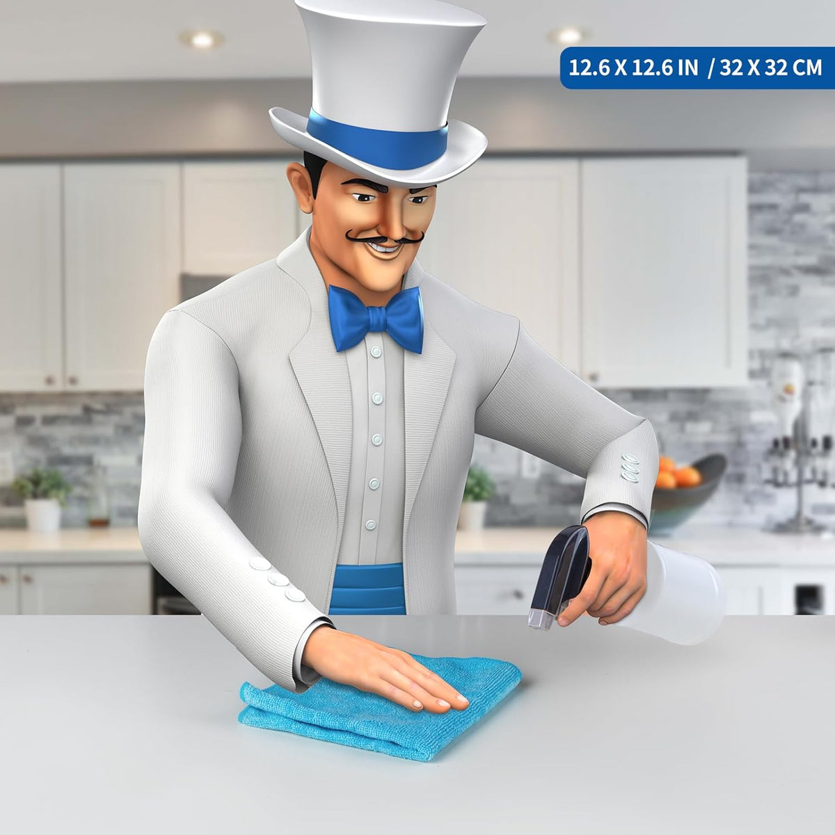 MR.SIGA Microfiber Cleaning Cloth, Pack of 24, Size:12.6" x 12.6"