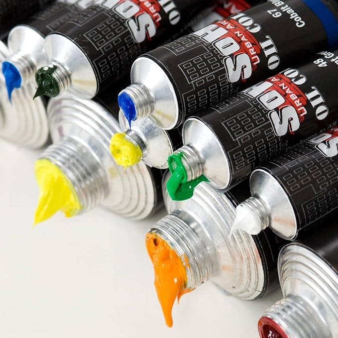 Soho Urban Artist Oil Paint - Terre Verte, 170 ml Tube - Best Valued Oil Colors for Painting, Excellent Pigment Load