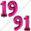 GOER Number 19 Balloons for 19th Birthday Sweet 19 Party Decorations,42 Inch Jumbo Foil Helium 91 Balloons for 91st Birthday Party Decoration (Bright Peach)