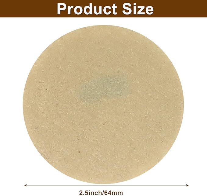 Waziaqoc 400 Count 2.5 Inch Natural Unbleached Round Coffee Filter, Replacement Paper Filters for Moka Pot Ice Drip and Espresso Machines