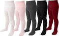 Marchare Baby Girls Tights Thick Solid Cable Knit Leggings Winter Warm Stockings For Toddler Girls 1/2/3/4/5 Pack