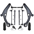 Detroit Axle - Front End 12pc Suspension Kit for 11-14 Chrysler 200, 07-10 Sebring, 08-14 Dodge Avenger, 2 Lower Control Arms 2