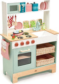 Tender Leaf Toys - Mini Chef Kitchen Range- Wooden Pretend Play Kitchen Set Develops Social, Creative and Imaginative Skills, Gender-Neutral - Age 3+