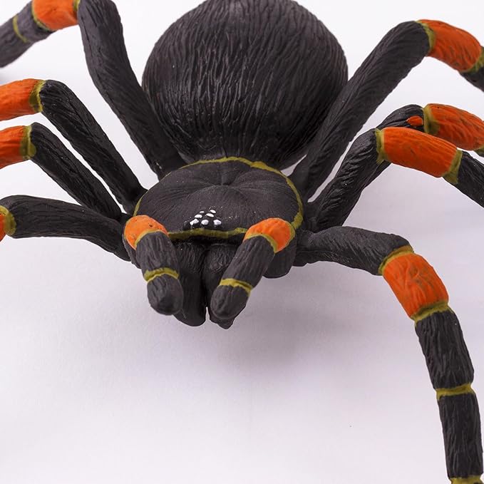 Safari Ltd. Orange-Kneed Tarantula Figurine - Realistic 8" Arachnid Figure - Educational Toy for Boys, Girls, and Kids Ages 3+