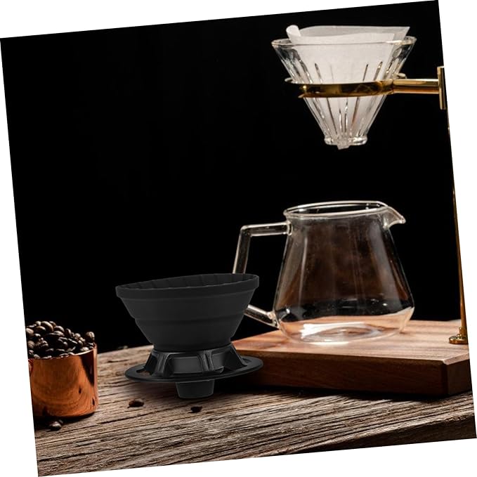 Alipis Coffee Filter Cup Foldable and Portable for Camping and Home Brewing Flavor Extraction Easy to Clean for Coffee