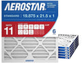 Aerostar 19.875x21.5x1 MERV 11 Air Filter, 6 Ct, ACTUAL SIZE (19.875 x 21.50 x 0.75), HVAC, Air Conditioning & Furnace Filter for Dust, Pet Dander, Smoke & Allergies (MPR 1200 / FPR 7), Made in USA