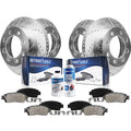 Detroit Axle - Brake Kit for Chevy GMC 2006-2016 Express Savana 2500, 2003-2020 Express Savana 3500, Front Rear Drilled Slotted