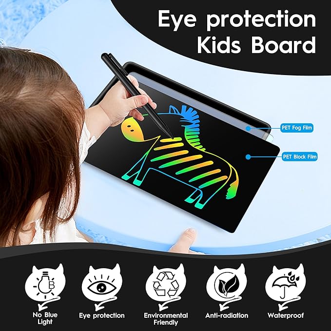 20 Inch LCD Writing Tablet for Kids, Large Drawing Pad, Doodle Board, Rechargeable Drawing Board, Educational & Learning Kids Toys, Creative Birthday Gifts