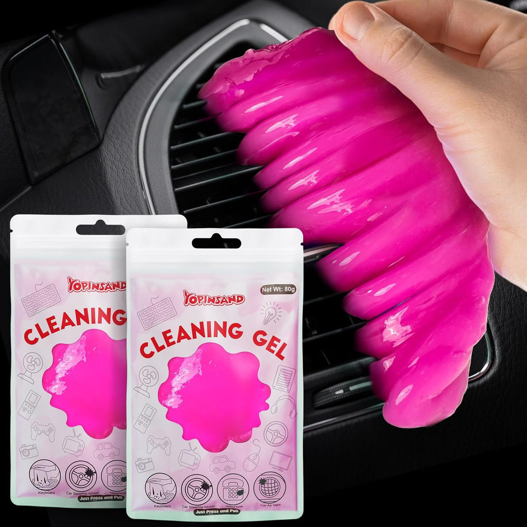 Car Cleaning Gel, 2 Pack Car Cleaning Putty, Universal Auto Deatiling Tools, Reusable Interior Cleaner for Car Keyboard Air Vent, Car Slime Cleaner Dust Cleaning Gel