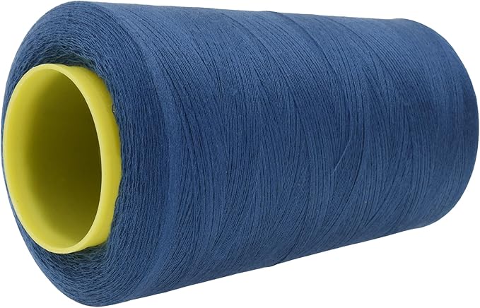 Mandala Crafts 4 Pack of Serger Threads Cones Spools - 40S/2 24000 Yards Polyester Denim Threads for Sergers Machine and Overlock Quilting Sewing Machine