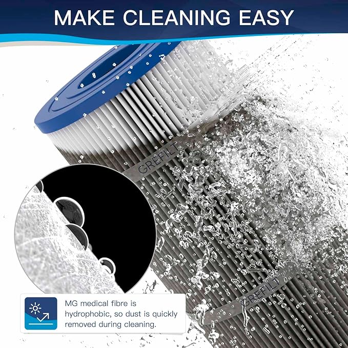 4-Pack C4030 Pool Filter Cartridges, Compatible with Hayward SwimClear C4030, C4025, C4020, Replaces Pleatco PA106, Hayward CX880XRE, Unicel C-7488, 425 sq.ft