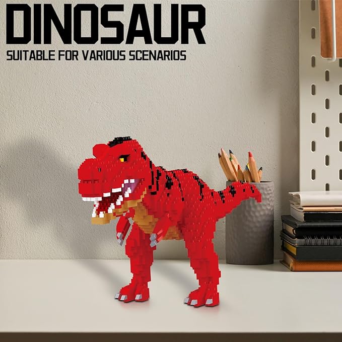 Dinosaur Torvosaurus Building Blocks Model Decor Micro Mini Blocks Toy Birthday for Age 6+ Children Adults Teens 1548 Pieces